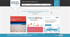 Desktop Screenshot of planete-energies.com